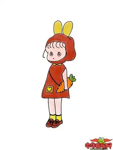 小女孩简笔画漂亮可爱画小女孩简单又可爱