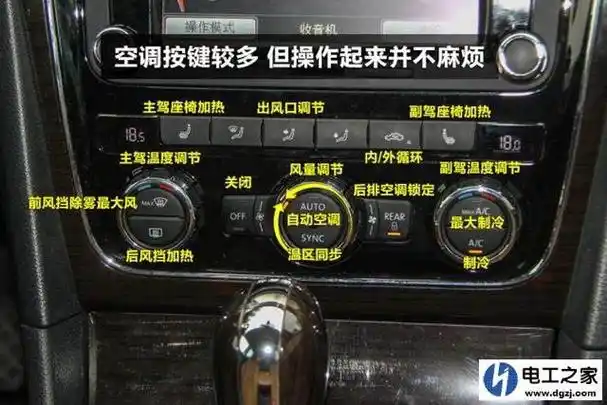 汽车空调按键图解_汽车空调控制面板图解