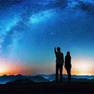 星空唯美情侣头像