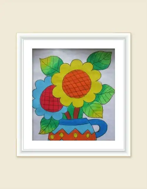 用三原色和三间色作画