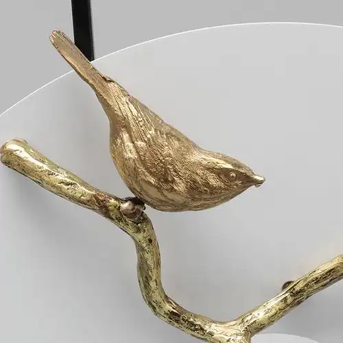 新中式创意铁艺铜鸟办公桌招财摆件家居客厅电视柜样板间桌面装饰