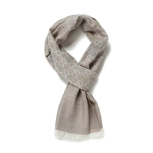 古驰简约羊毛真丝围巾gucci罗永浩直播间女士时尚