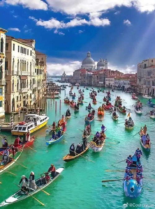 意大利威尼斯大运河.