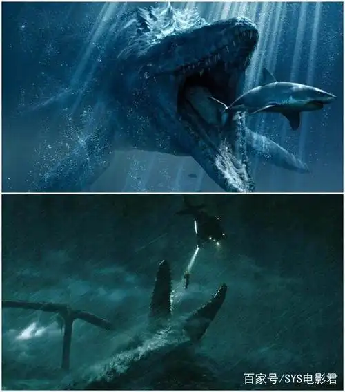 侏罗纪世界中沧龙,遇上攻击性最强的鲸鱼战况会如何?