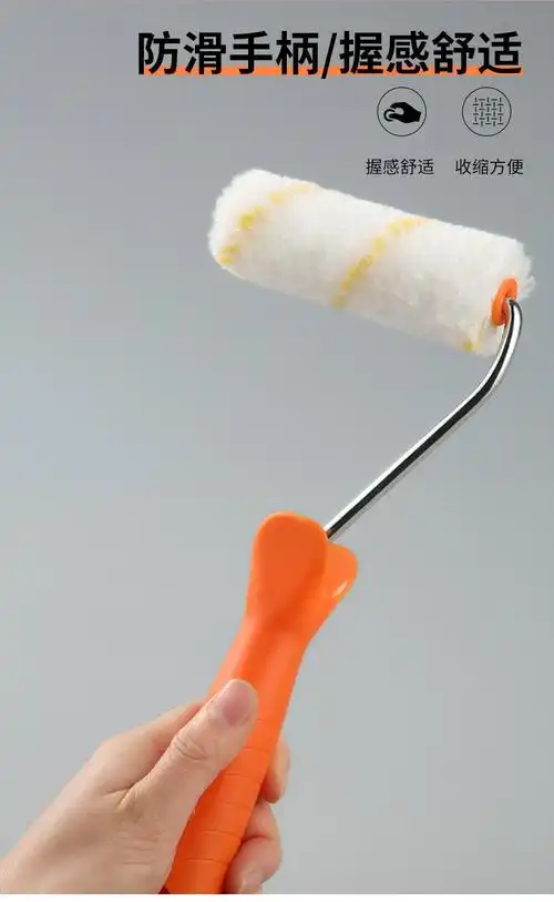 adz(香港)滚筒刷乳胶漆涂料滚刷4寸小拇指滚芯无死角刷墙工具滚筒刷 4