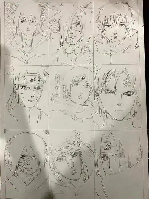 火影忍者手绘过程