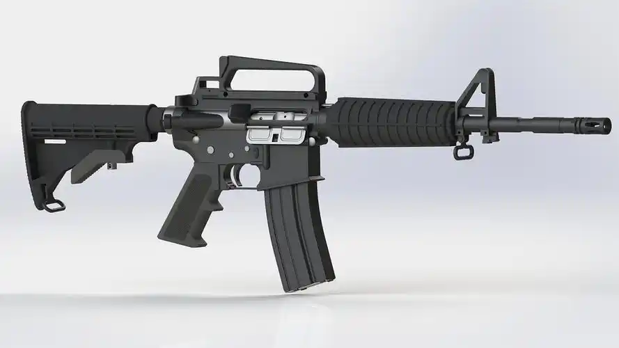 m4卡宾枪渲染图