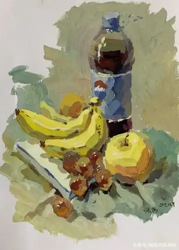 静物水粉画,基础学生也能画出不错的作品!高考美术生加油!