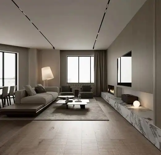 大连装修丨龙魂尘林间310㎡美轮美奂的意式极简风长这样