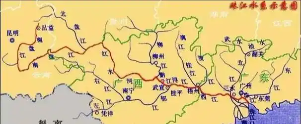 珠江发源于哪里,为何径流量仅次于长江,通常被称为我国第二大江?