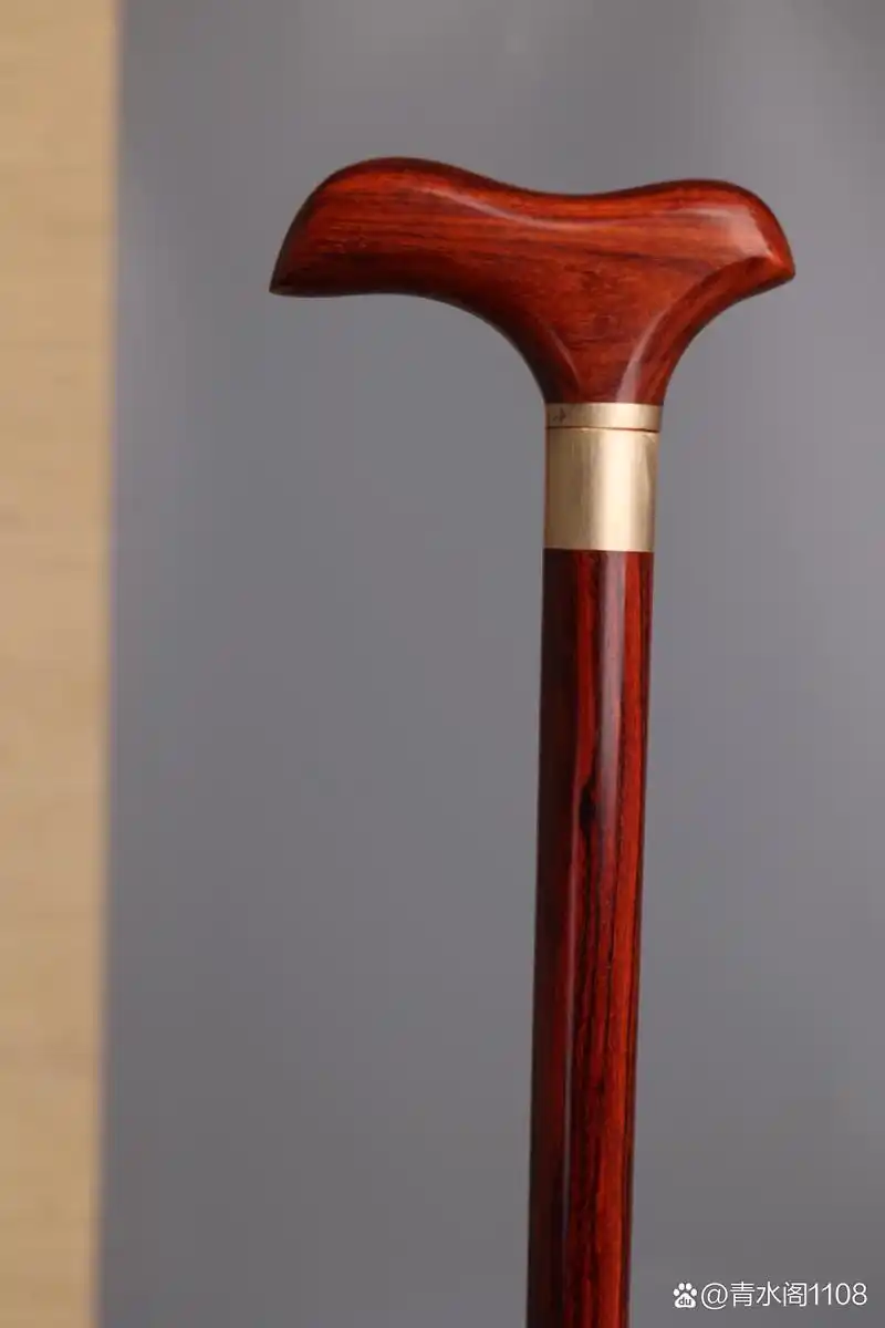 丁头拐杖,印度小叶紫檀  工艺精湛,送礼佳品!