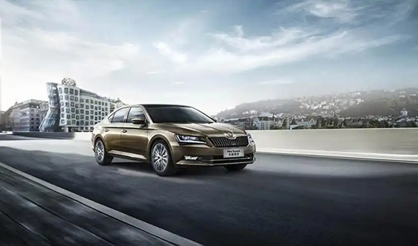 斯柯达全新速派汽车大气宣传海报设计平面广告素材免费下载(图片编号