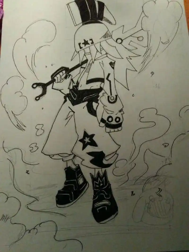 简单几步,教你画凹凸世界的祖玛