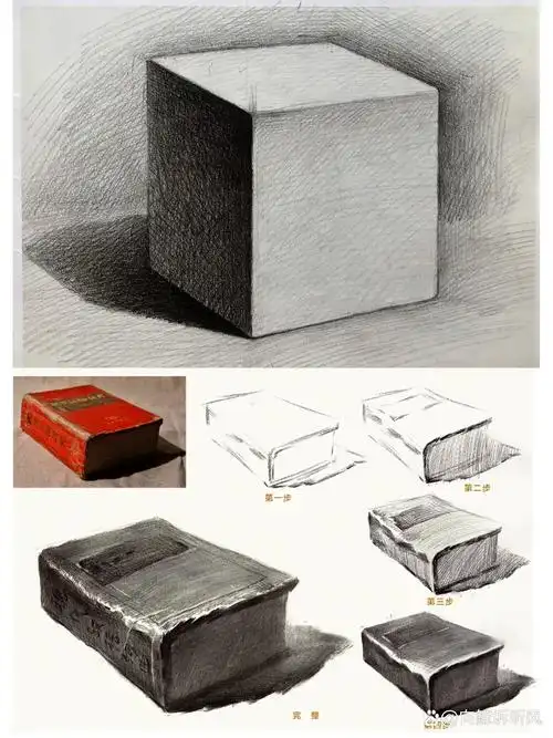 零基础几何体素描 正方体 书