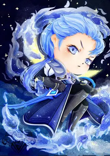 王者荣耀人物凯q版插画