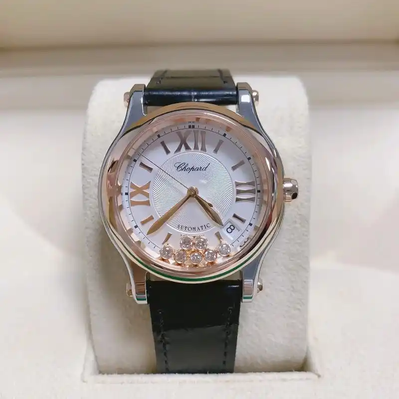 萧邦快乐7钻太顶了.间金的表盘设计拉满 表盘内部7颗灵动的钻 - 抖音