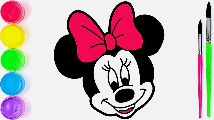 简笔画diy,快来动手画可爱的米老鼠,儿童轻松学画画!