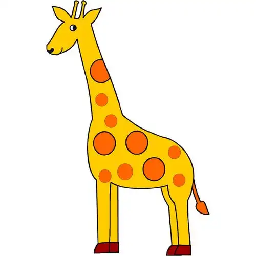 卡通长颈鹿头像高清高清的可爱长颈鹿卡通头像