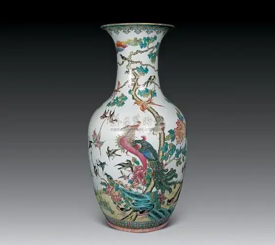 1823 清光绪 粉彩五伦图大瓶