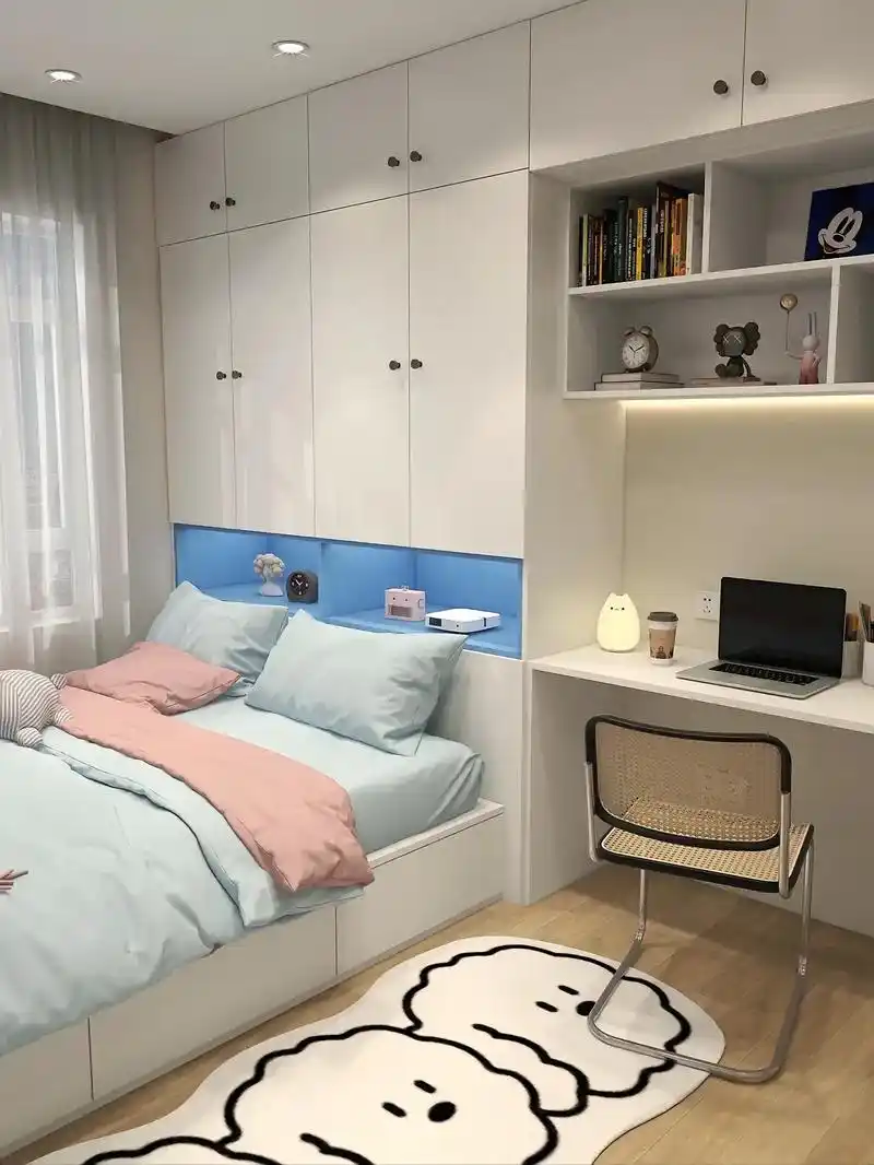 六款好看又实用的榻榻米设计!7平米的小卧室这么装太实用了,看 - 抖音
