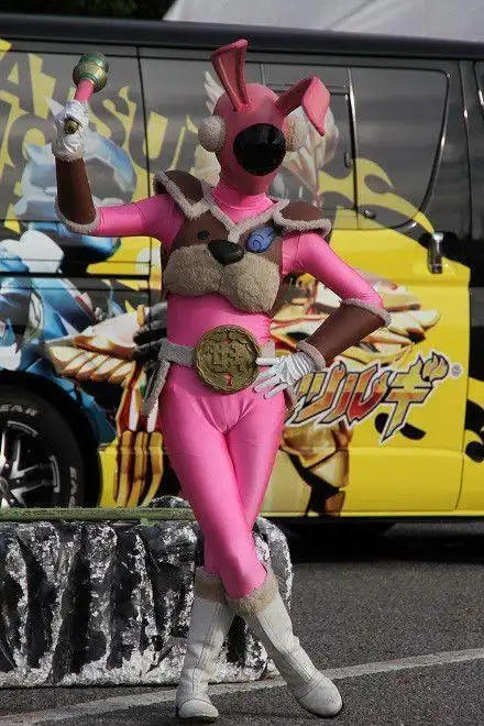 谁知道图中的女假面骑士的名字?