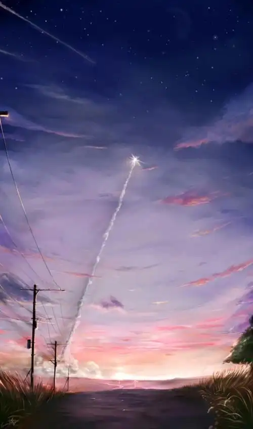 意境天空暖暖的壁纸