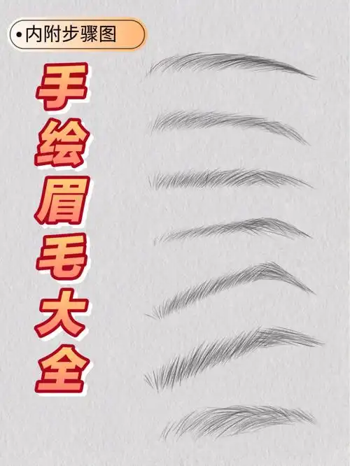 day14自学插画手绘眉毛大全内附详图