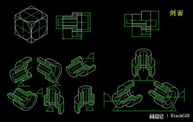 u盘准备好,cad机械制图练习图纸分享