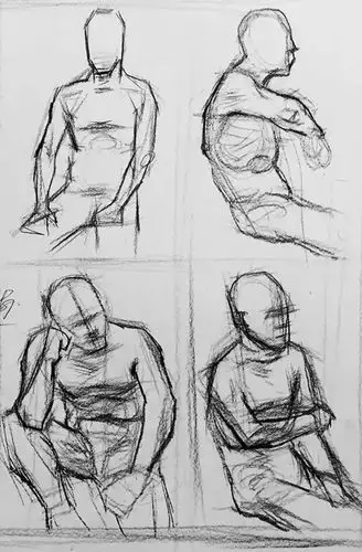 素描半身像提分要领多看才有收获