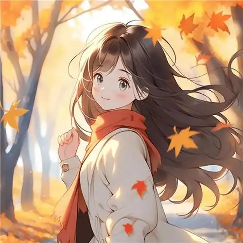 超精致唯美秋天女生动漫头像图片,任你选!(19张)