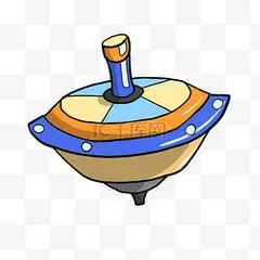 旋转陀螺手绘插画元素图标小飞机游戏图标卡通风格西班牙西红柿节坦克