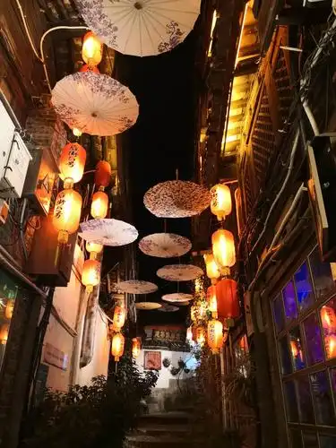 七彩云南旅拍丽江古城夜景(2020年12月17日)