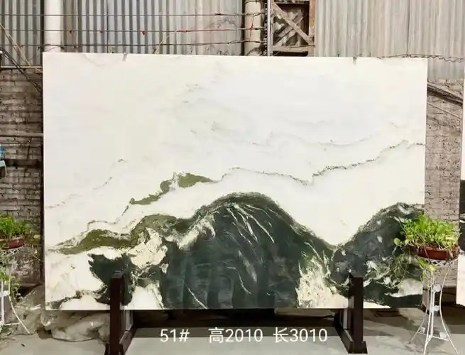 天然山水画石材背景墙