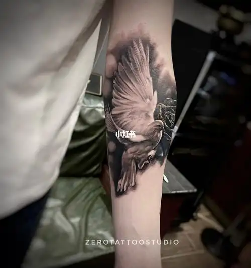 上海纹身  #玫瑰纹身  #纹身遮盖  #写实纹身  #鸽子纹身  #纹身