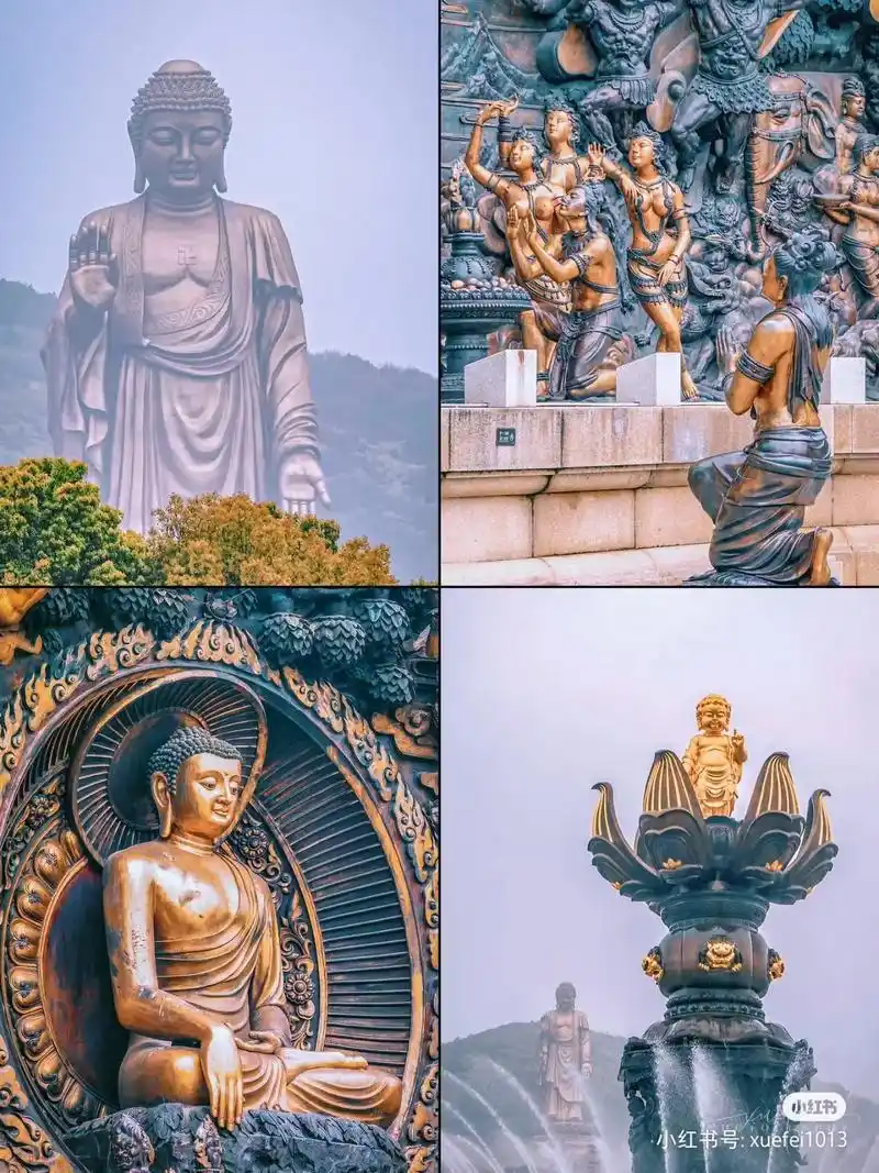 无锡灵山大佛.无锡灵山大佛就两个字:震撼,佛脚一定要抱,九龙 - 抖音