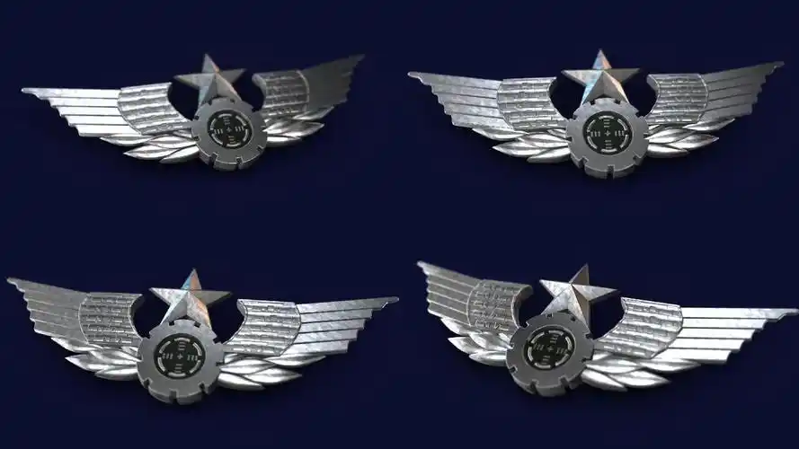 陆军_胸标_徽章_三维_高清_带通道_1920x1080_高清视频素材下载(编号