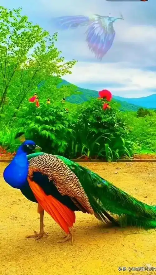 可爱的孔雀