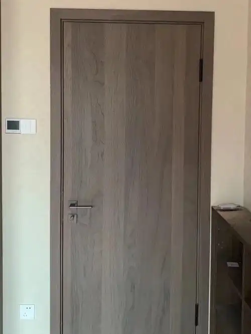 梦天木门黑胡桃开放实景拍摄