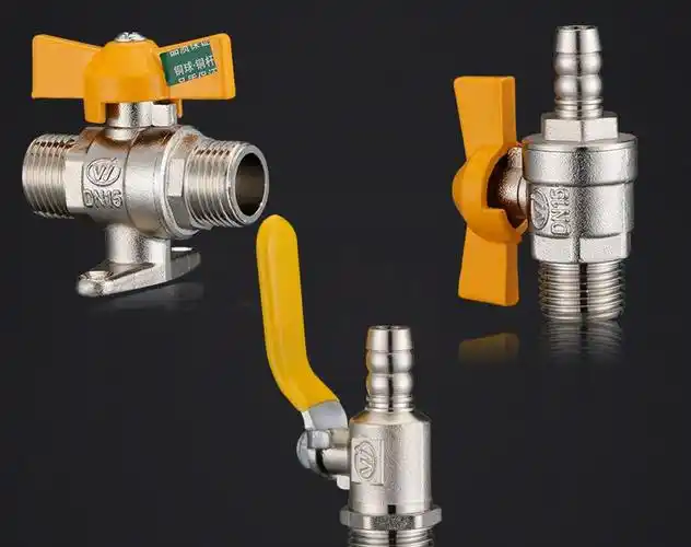 全铜燃气阀门煤气阀热水器球阀开关家用4分天然气一分二三通活接 一内