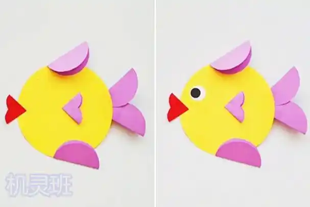 几何图形拼贴画:怎么用圆形制作动物拼贴画(步骤图解)14