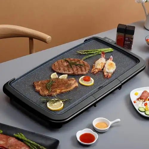 电烤炉家用无烟烧烤电烤盘烤肉盘时光旧巷烤肉锅烧烤炉无烟铁板烧标配