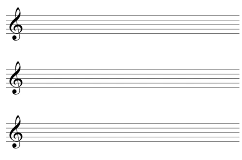 空白五线谱(特大号)