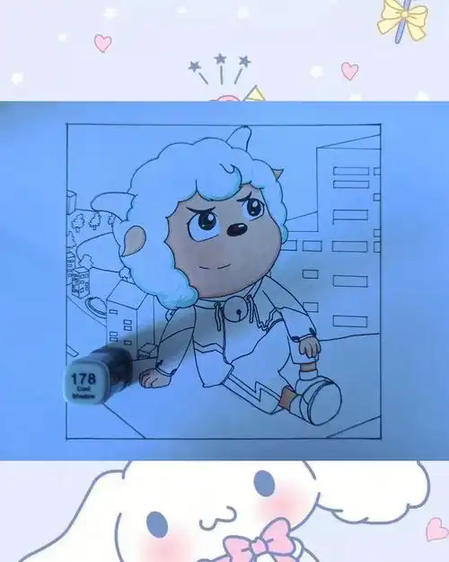 长大后喜羊羊手绘教程下