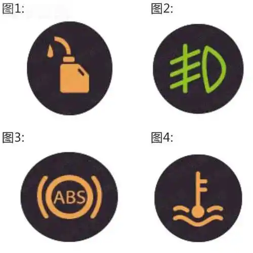 82,以下哪个指示灯亮时,表示发动机机油压力过低?