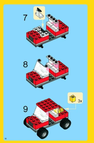 乐高6166创意搭建图纸说明书