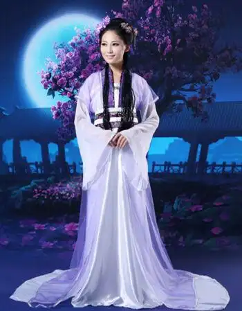 时光叙 cos女性感古装女装仙女拖尾汉服古代服装贵妃公主飘逸舞台襦裙
