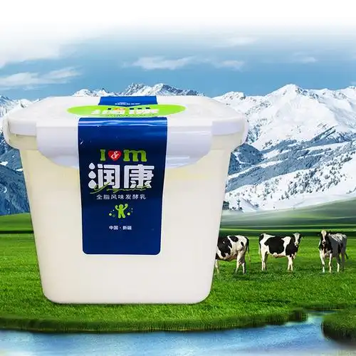 天润酸奶新疆网红方桶酸奶2大桶
