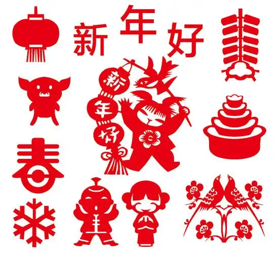 弥光鼠年儿童手工春节趣味剪纸新年diy手工材料包幼儿园剪纸游戏