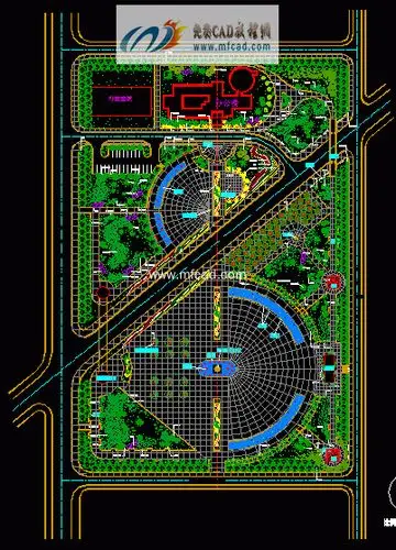 广场规划设计方案图纸 - autocad其他类别图纸 - 沐风图纸