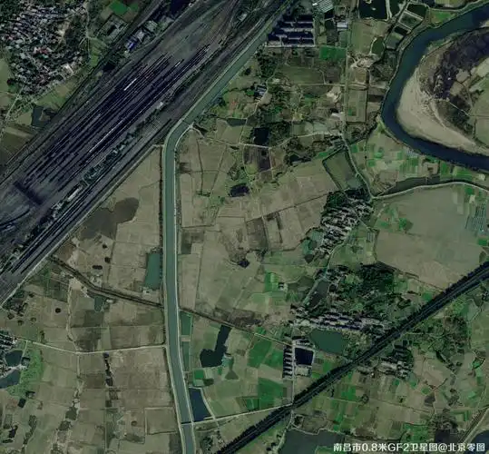 卫星影像项目案例江西省最新卫星图南昌市最新卫星图高分二号卫星图